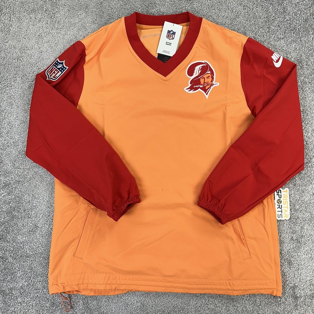 Tampa Bay Buccaneers Jacket Mens Large NFL Football Nike Throwback Pullover